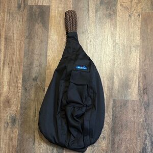 Kavu Black Rope Sling Bag